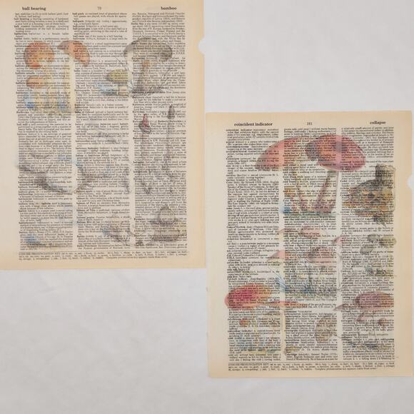 Mushroom Dictionary Prints 3, Colorful Mushroom Prints, Book Page Prints - Picture 6 of 6